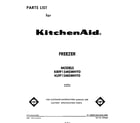 KitchenAid KRFF15SWH10 front cover diagram