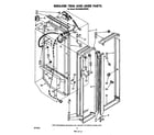 Whirlpool 3ED26MMXRWR0 breaker trim and liner diagram