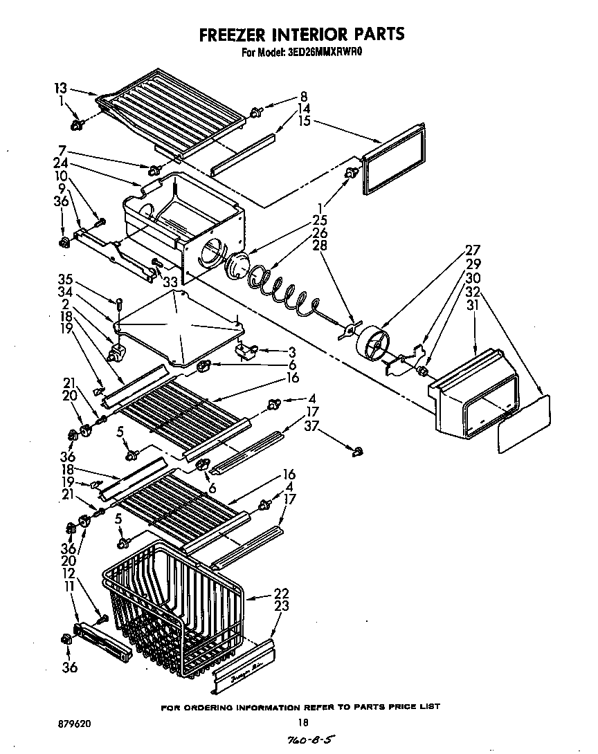 Freezer interior