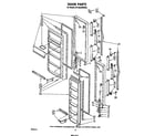 Whirlpool ED19AKXRWR2 door diagram