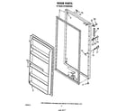 Whirlpool EV150NXSW00 door diagram