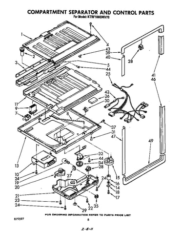 Compartment separator and control