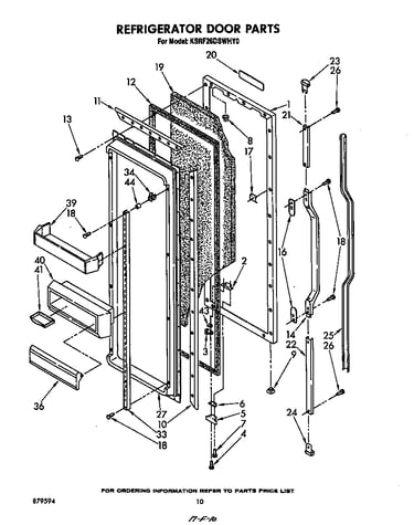 Refrigerator door
