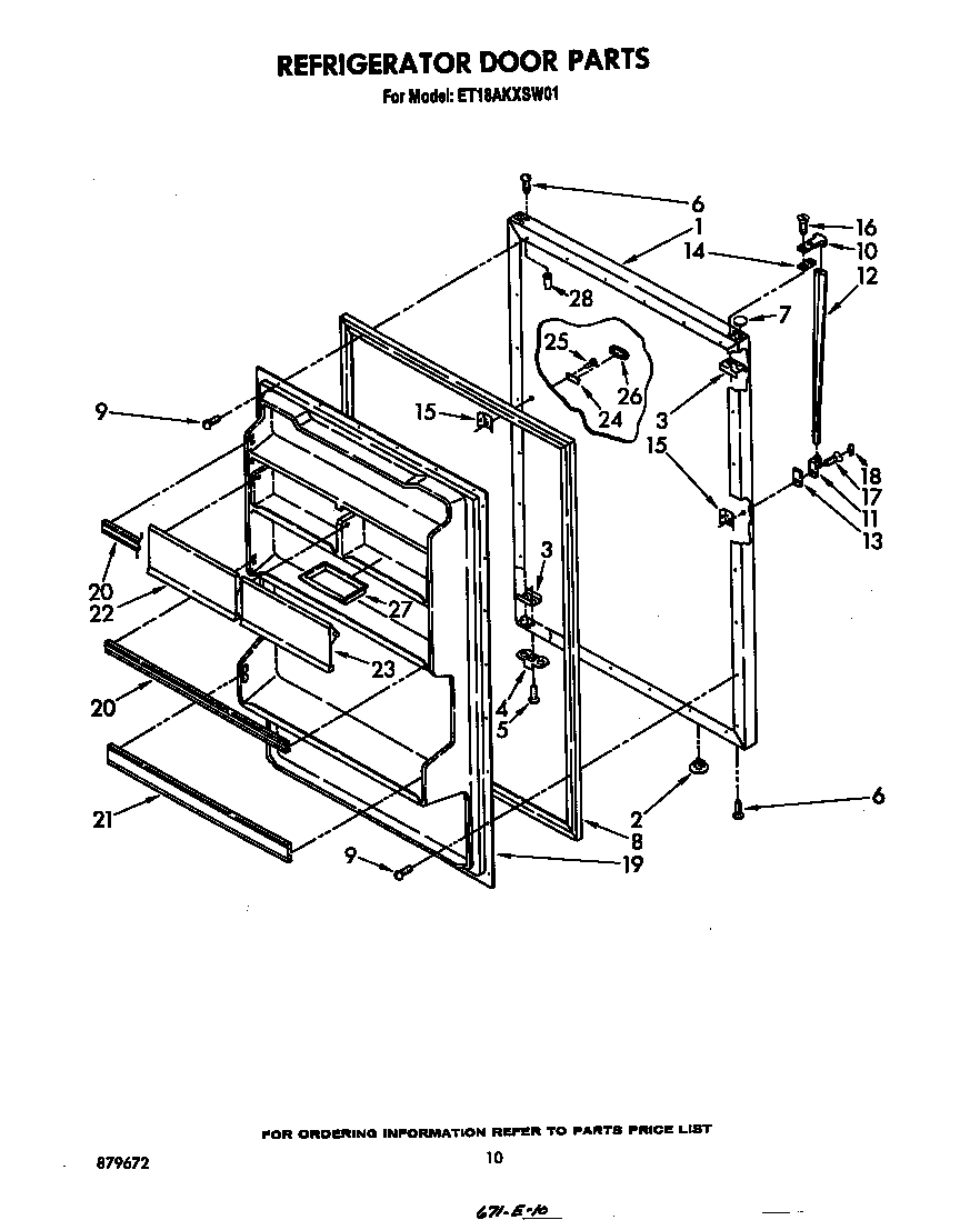Refrigerator door