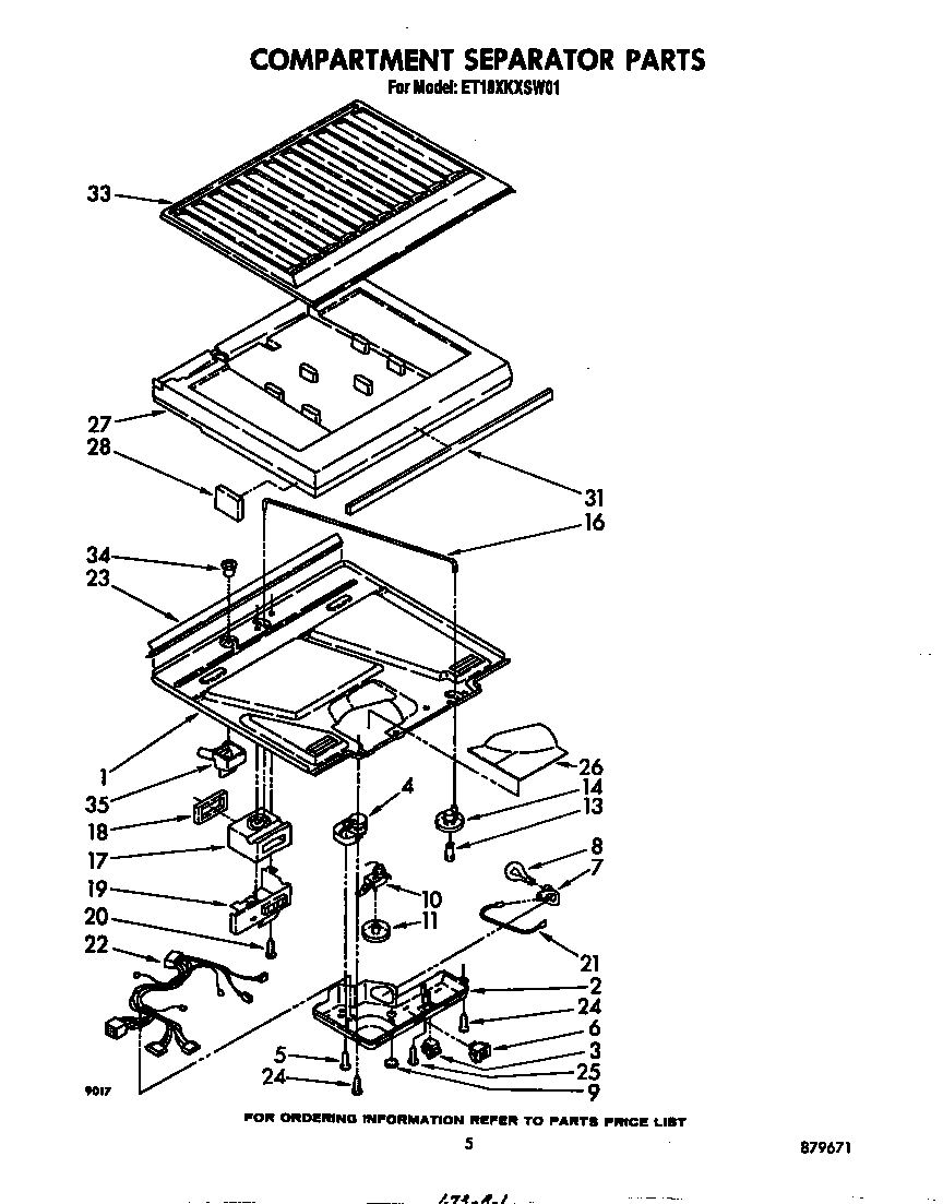 Compartment separator