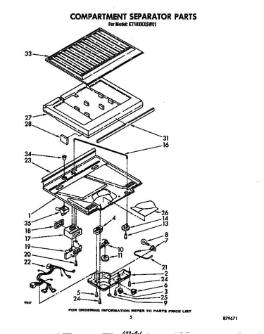 Compartment separator