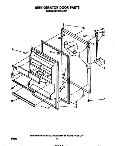 Refrigerator door