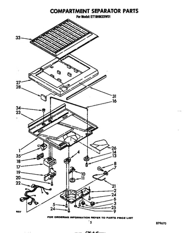 Compartment separator