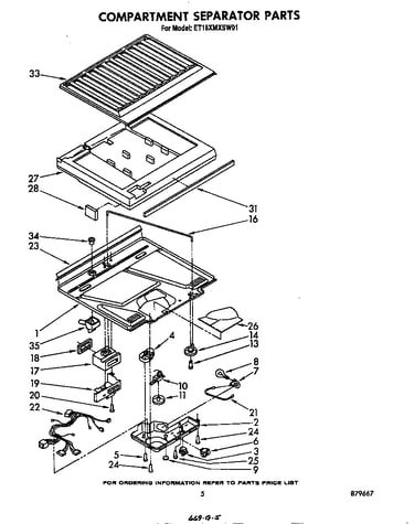 Compartment separator