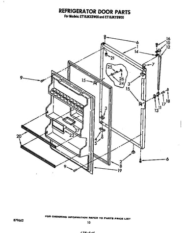 Refrigerator door
