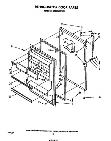 Refrigerator door