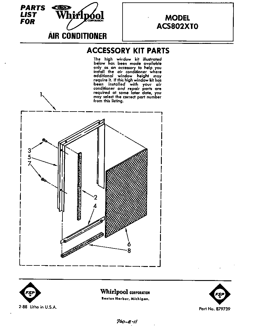 Accessory kit parts