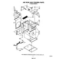 Whirlpool ACS802XT0 air flow and control parts diagram