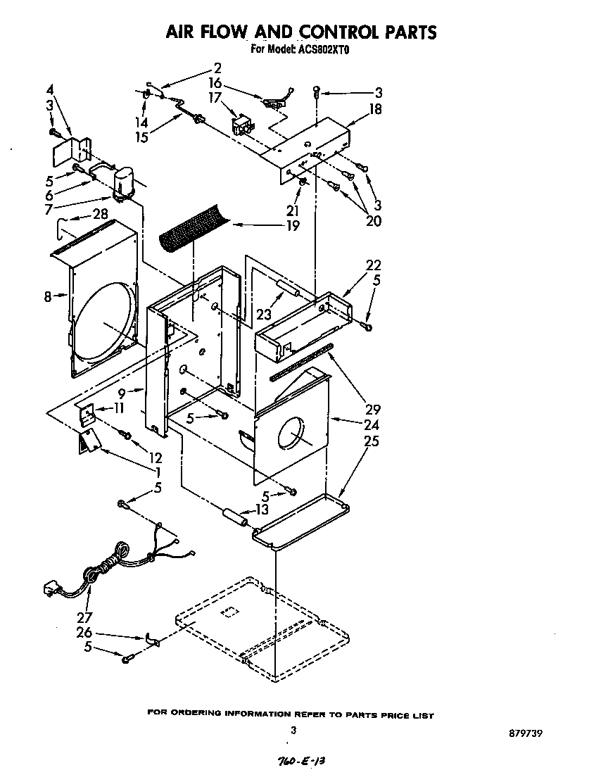 Air flow and control parts