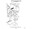 Whirlpool ACS602XT0 air flow and control parts diagram