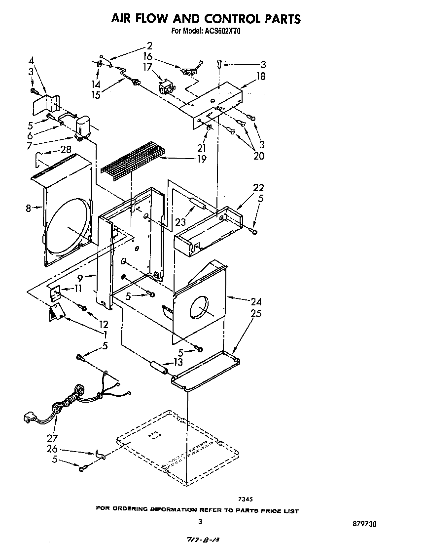 Air flow and control parts