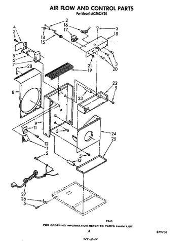 Air flow and control parts