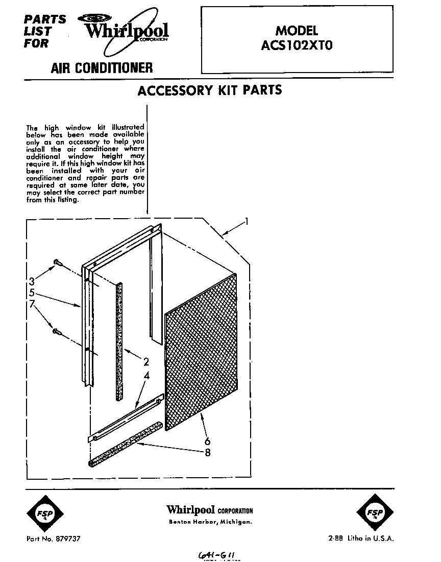 Accessory kit parts