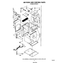 Whirlpool ACS102XT0 air flow and control parts diagram