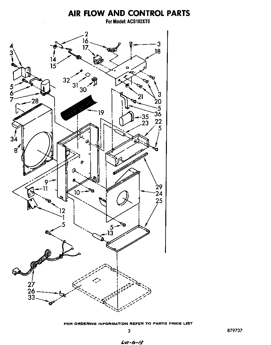 Air flow and control parts