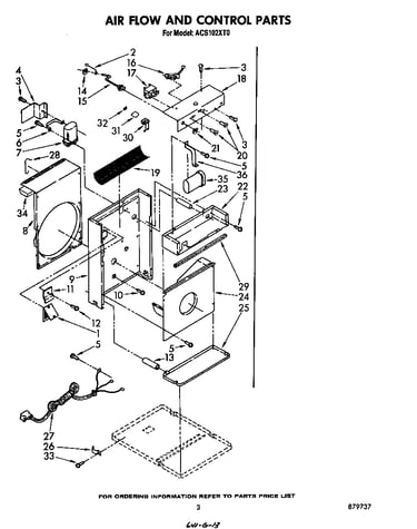 Air flow and control parts