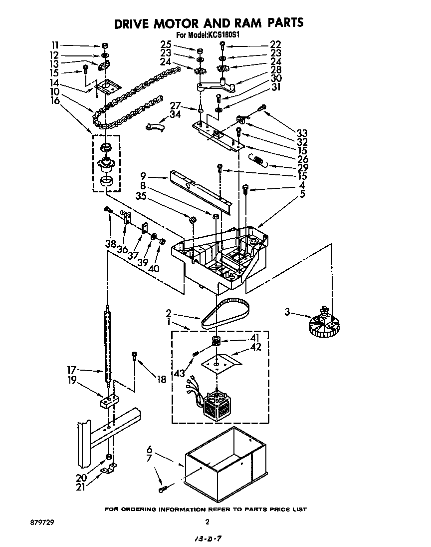 DRIVE MOTOR AND RAM