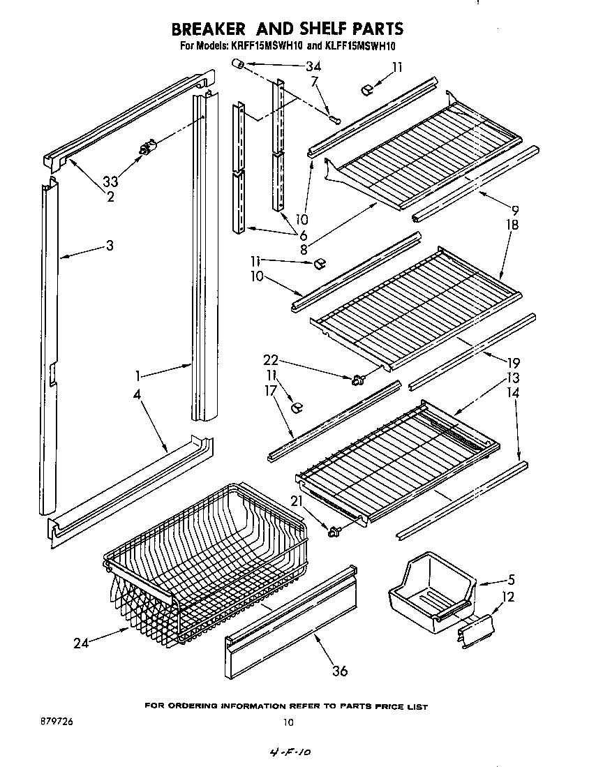 Breaker and shelf