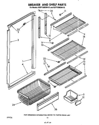 Breaker and shelf