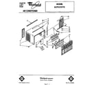 Whirlpool ACP552XT0 cabinet and front diagram