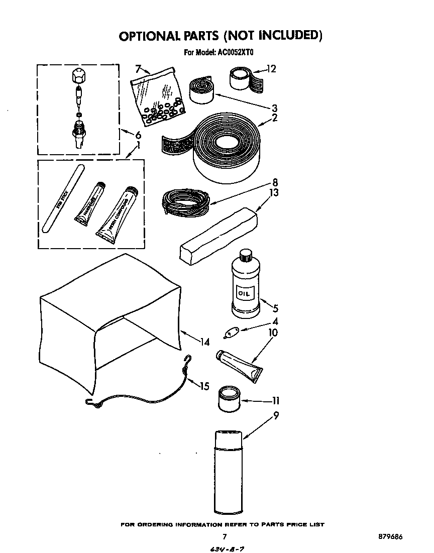 Optional parts (not included)