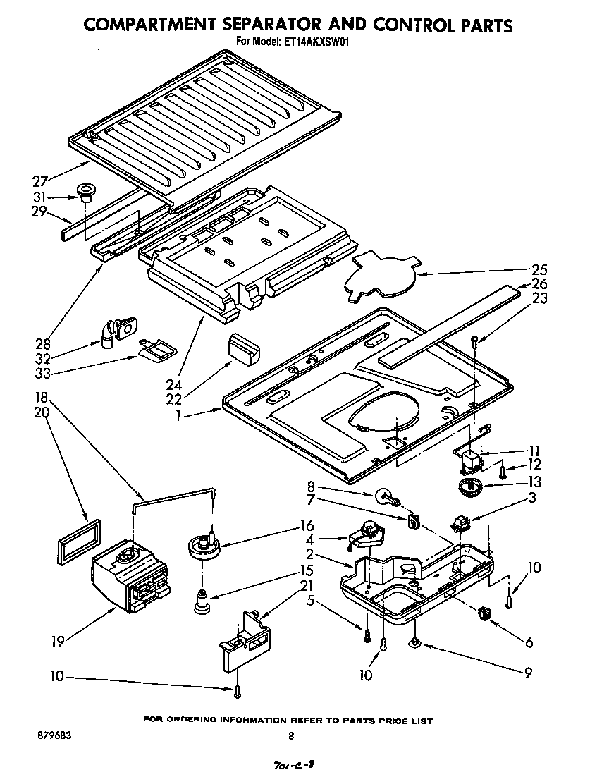 Compartment separator and control