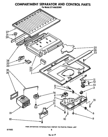 Compartment separator and control