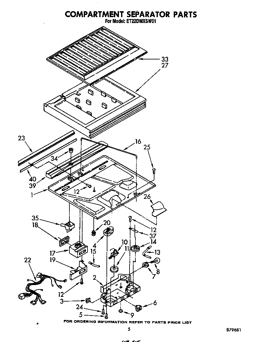 Compartment separator
