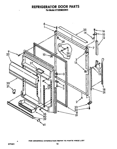 Refrigerator door