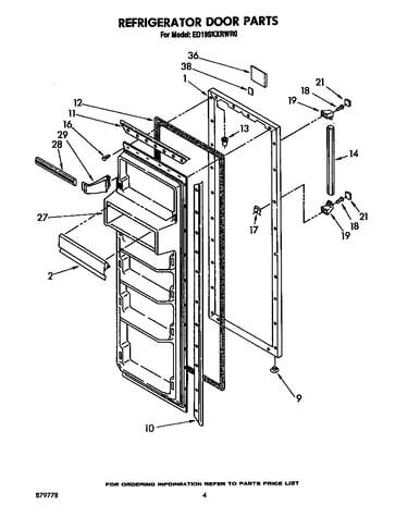 Refrigerator door