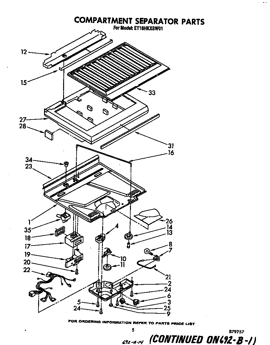 Compartment separator