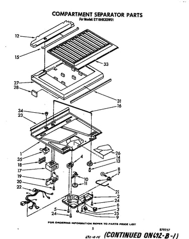 Compartment separator