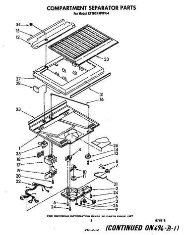Compartment separator