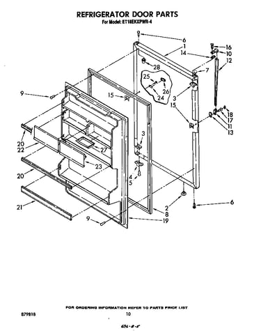 Refrigerator door