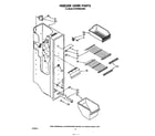 Whirlpool ED22PMXSW00 freezer liner diagram