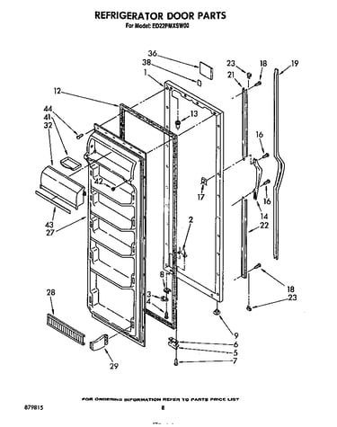Refrigerator door