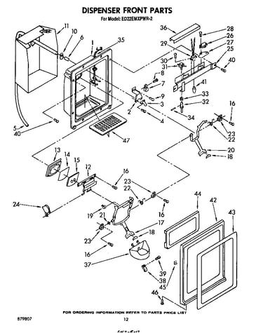 Dispenser front