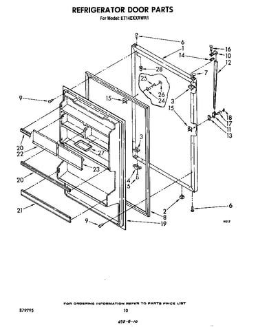 Refrigerator door