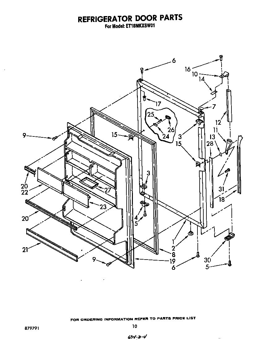Refrigerator door