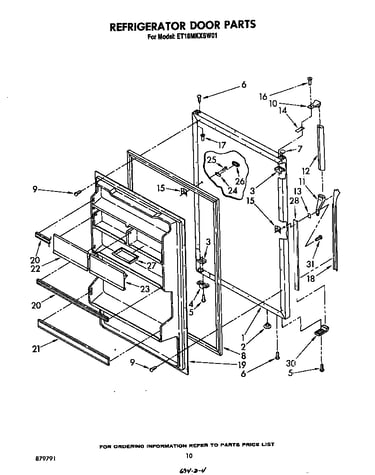 Refrigerator door
