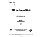 KitchenAid KSRF22DSWHY1 front cover diagram