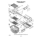 KitchenAid KSRF22DSWHY1 freezer liner diagram