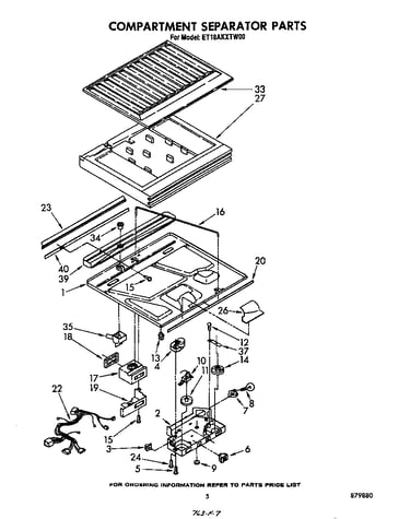 Compartment separator