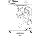 Whirlpool AD0152XV0 air flow and control parts diagram