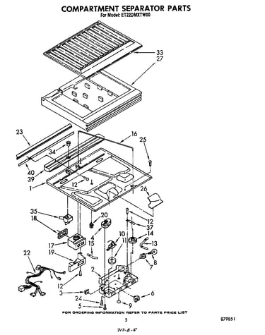 Compartment separator